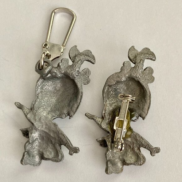 Vintage Pebbles Flintstone Pin Zipper Pull Set Warner Bros Purse Backpack Charm - Picture 8 of 9